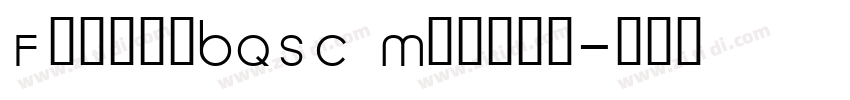 FuturaBQSC Medium字体转换